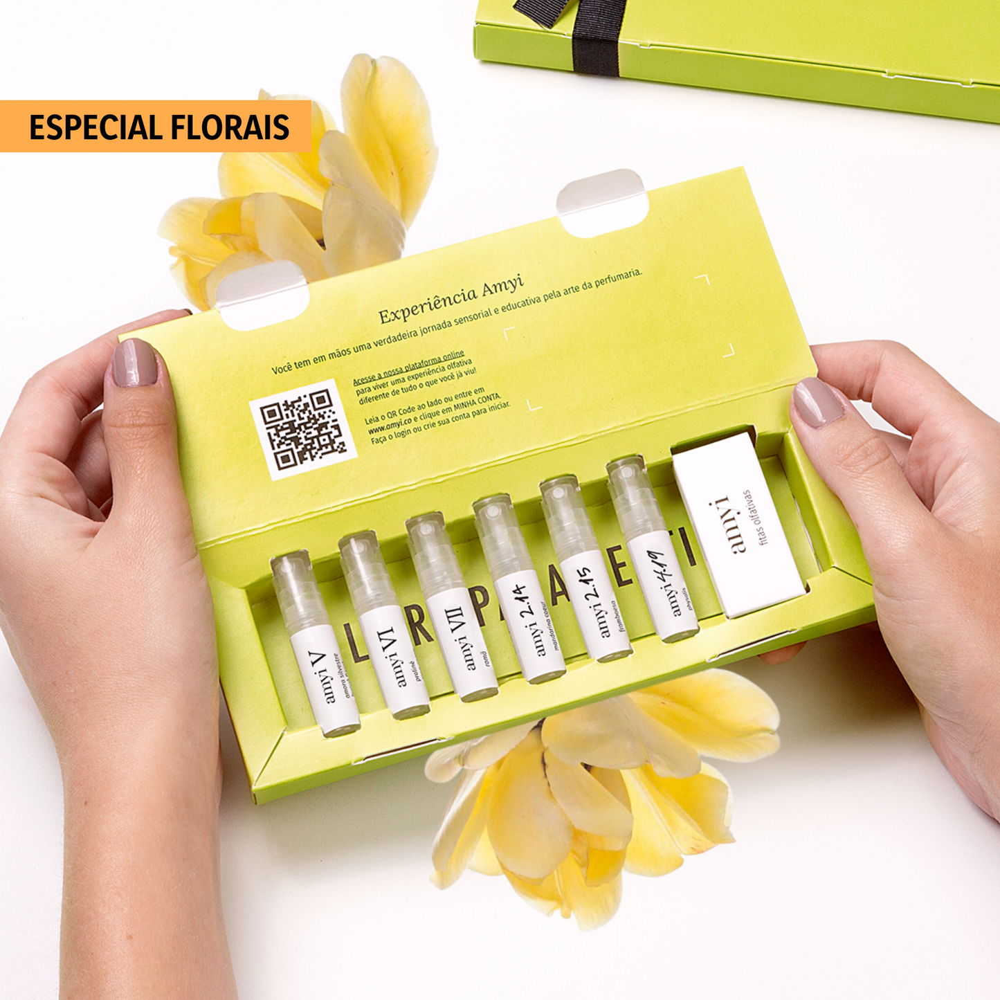 Experiência Amyi Pocket - Perfumes Florais